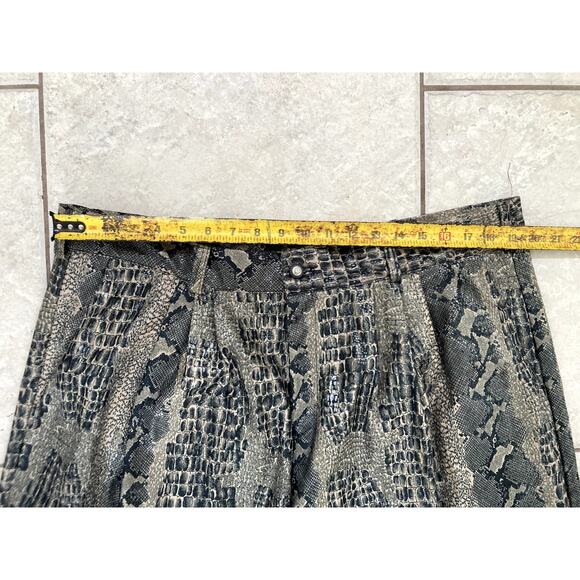 Live Collection Bijan Danialian Suit Set Mens 2XL Coat Pants Snake AOP Baggy NWT - Picture 13 of 16